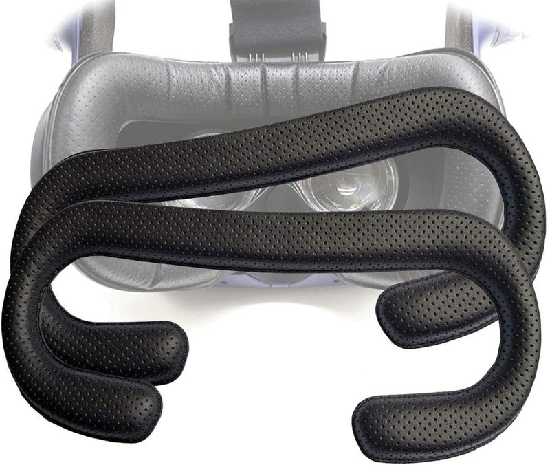 TamBee Vive PRO Face Cushion Pad Face Foam Replacement, PU Leather Face Cover Pad Removable Facial Interface for HTC Vive PRO VR (Face Foam 2PC) - Image 1